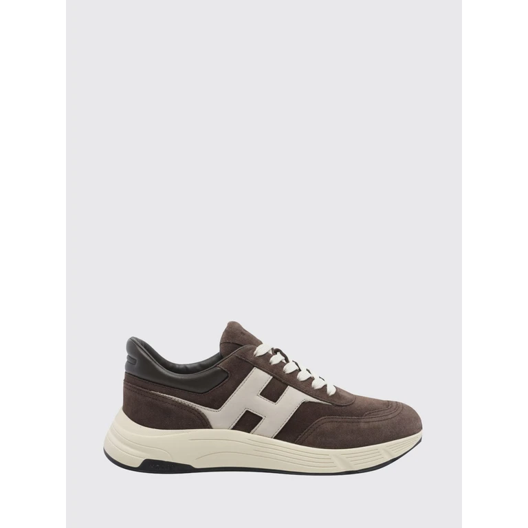 Hyperlight Sneaker aus Wildleder und glattem Leder mit H-Logo