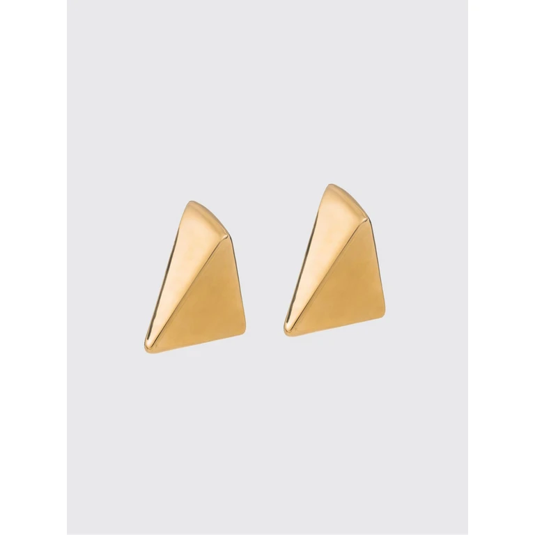 Virtual Triangular Pendant Earrings in Chrome-Plated Bronze (FT25EA08GOLD)
