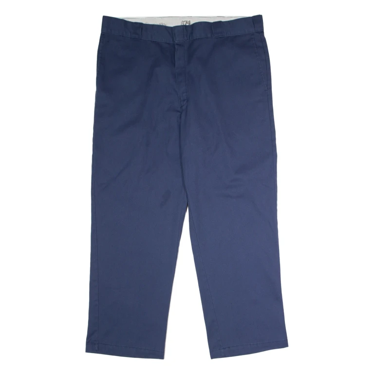 DICKIES 874 Workwear Mens Twill Trousers Blue Classic Straight W40 L29