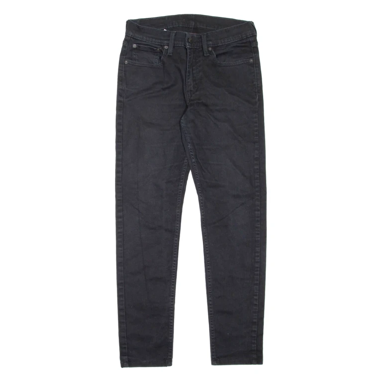 LEVI'S Womens Jeans Black Regular Skinny W30 L29
