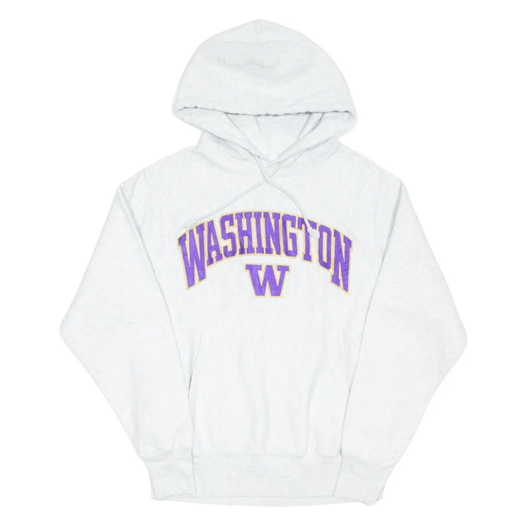 CHAMPION REVERSE WEAVE Womens Grey Hoodie USA S