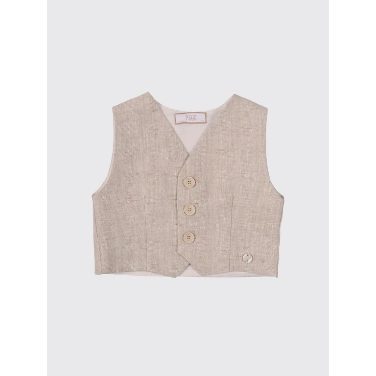 Boy's Single-Breasted Slim Fit Tailored Waistcoat in Polyester (03015139265T1013)
