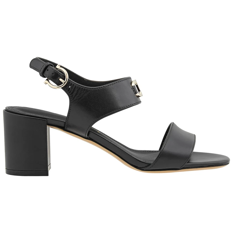 Salvatore Ferragamo Cayla Ladies Black Heeled Sandals