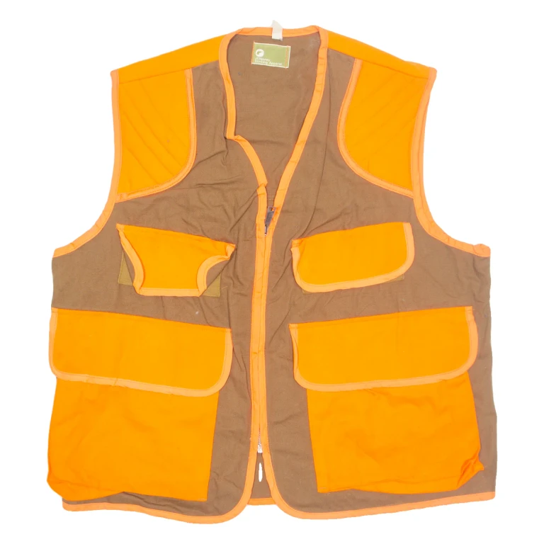 JCPENNEY Hunting Apparel Utility Mens Workwear Gilet Orange XL