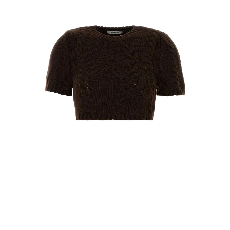 Brown Wool Julia Sweater Exterior: T-shirt - Women