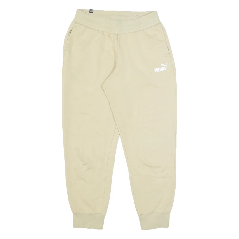 PUMA Womens Joggers Beige Tapered S W26 L26