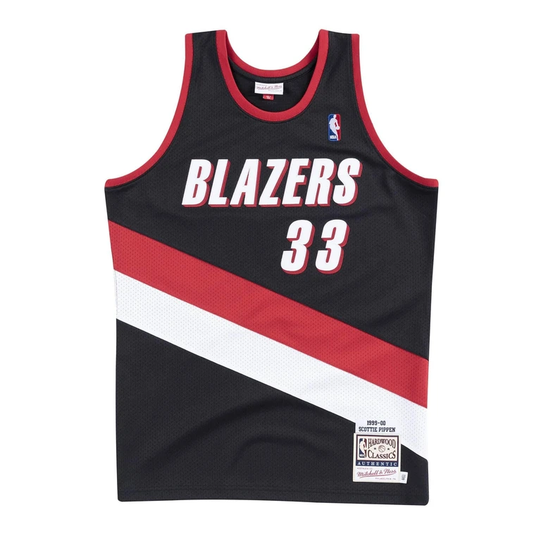 Men's NBA Authentic Jersey Trail Blazers 1999-00 Scottie Pippen Jerseys