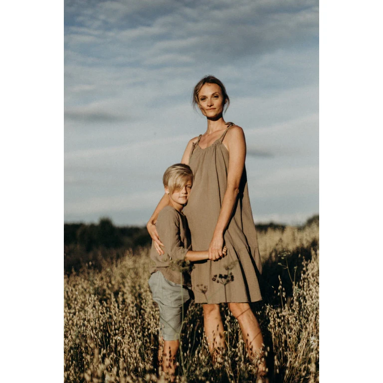 Back to nature muslin shirt - Sand
