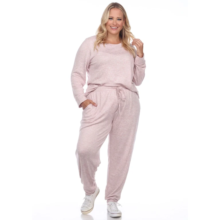 Women's Plus Size 2 Piece Lounge Set