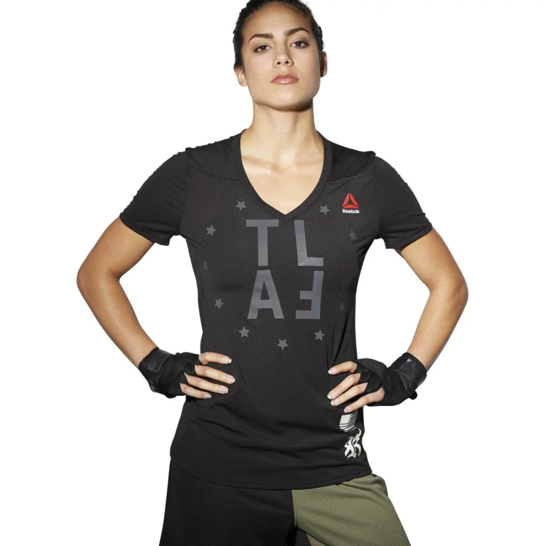 Women's Train Like A Fighter Perf Short Sleeve V Tee