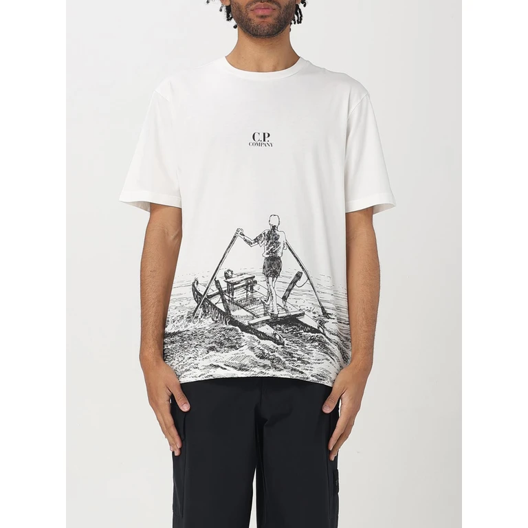 C. P. COMPANY T-Shirt Men color White (18CMTS318A005431G103)