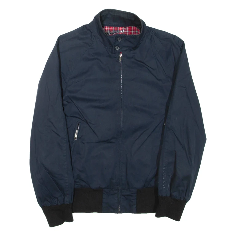 SANDRO Mens Bomber Jacket Blue M