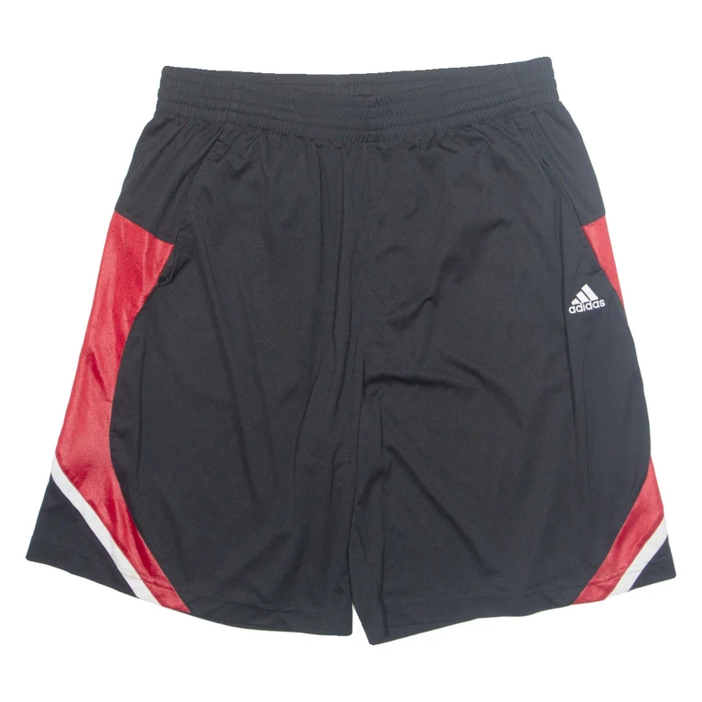 ADIDAS Mens Sports Shorts Black Relaxed XL W34