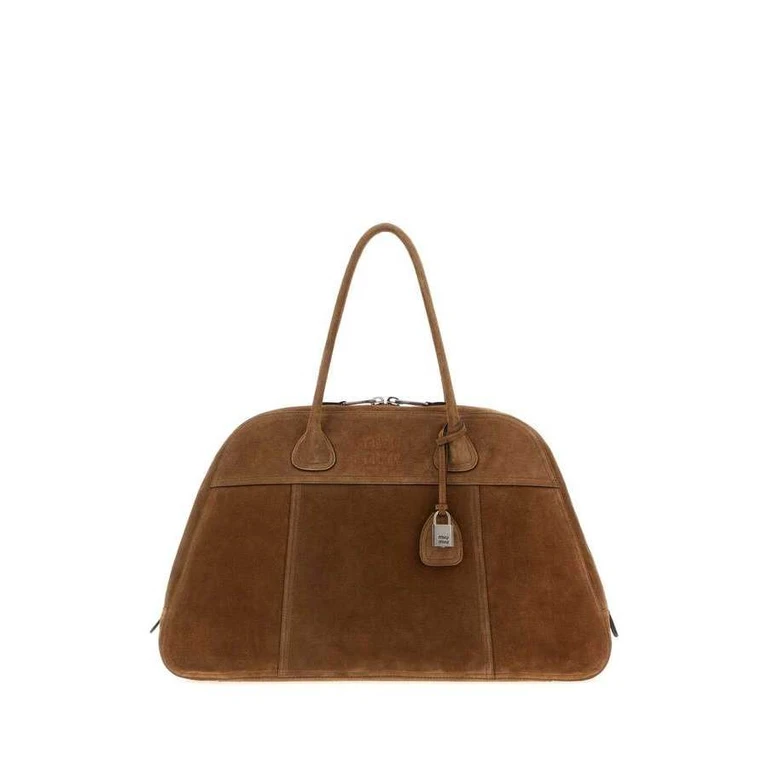 Brown Suede Vivant Shopping Bag Cacao Borse A Mano