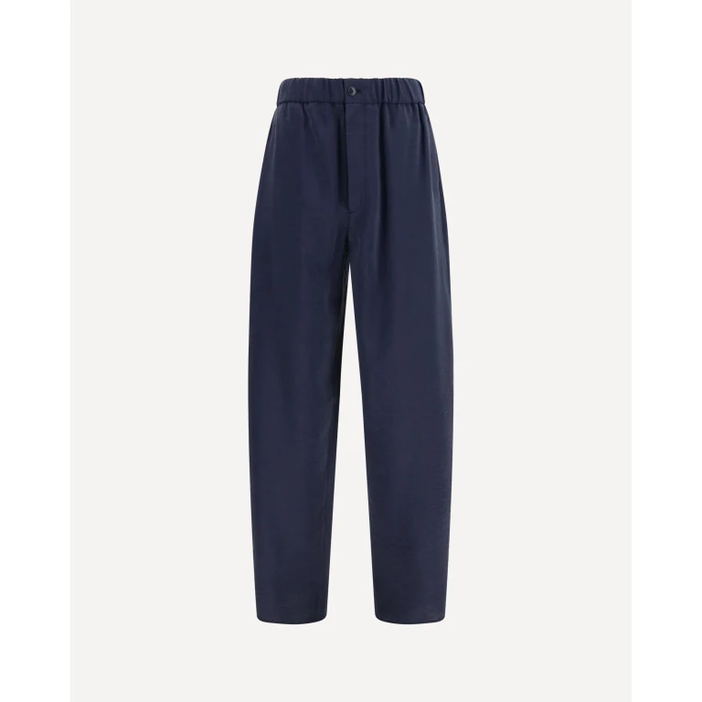 Giorgio Armani Herrenhose mit weitem Bein aus Seidenmischung (Größe 46)