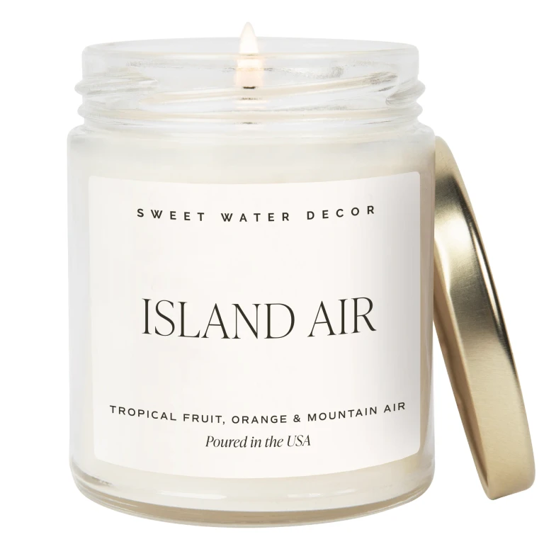 Island Air Soy Candle - Clear Jar - 9 oz
