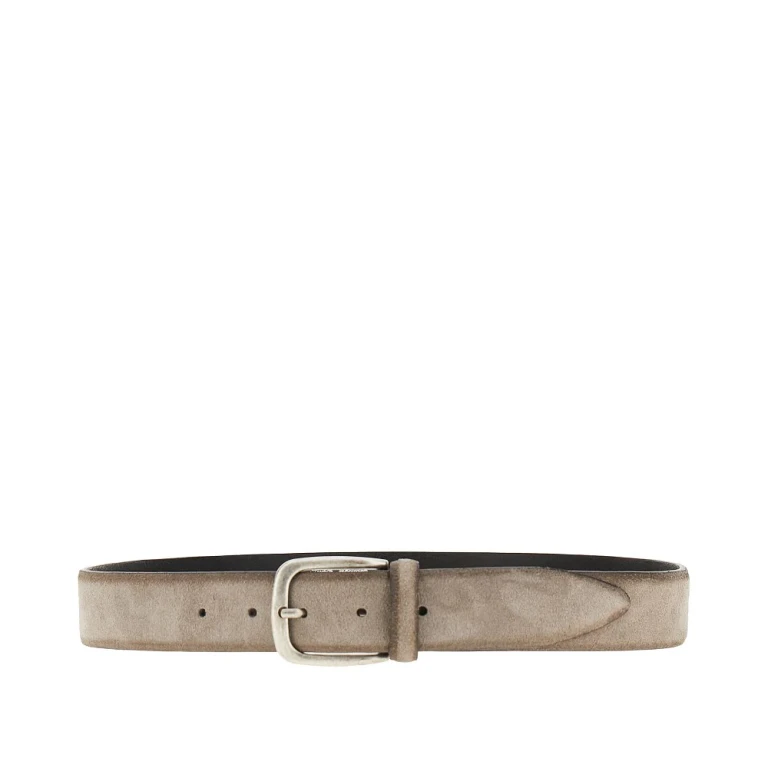 GIANNIFRANCO BELTS Suede leather belt Man 85