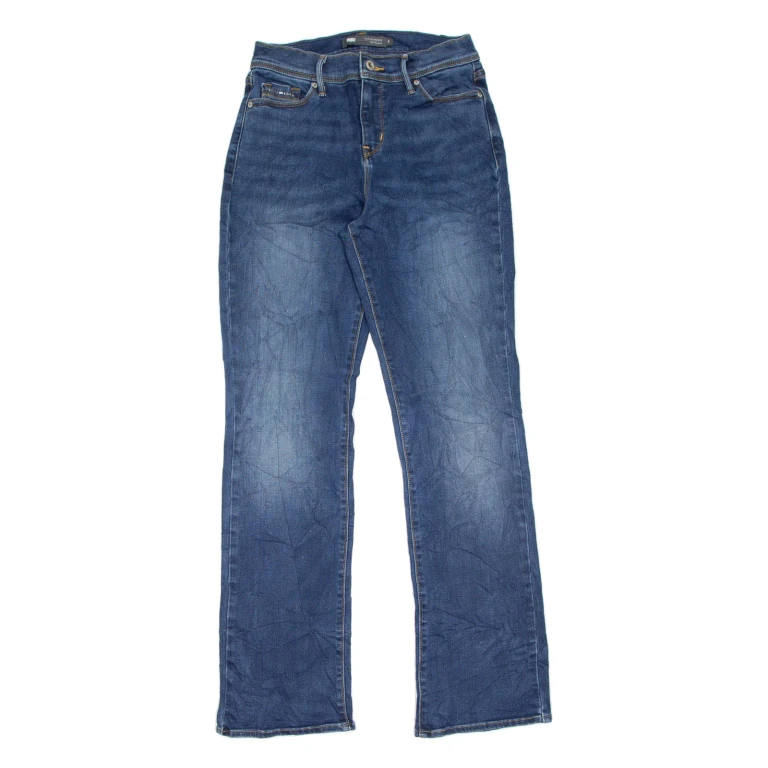 LEVI'S 512 Womens Jeans Blue Slim Bootcut Stone Wash W28 L32