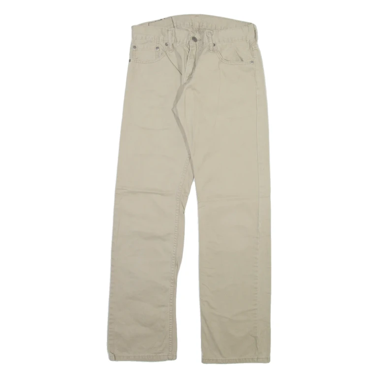 LEVI'S 514 Mens Trousers Beige Slim Straight W30 L32