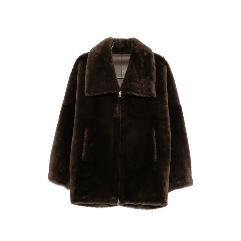 Zip-up Shearling Jacket