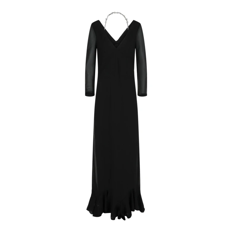 Off-the-Shoulder Gown W/ 4G Claw Chain