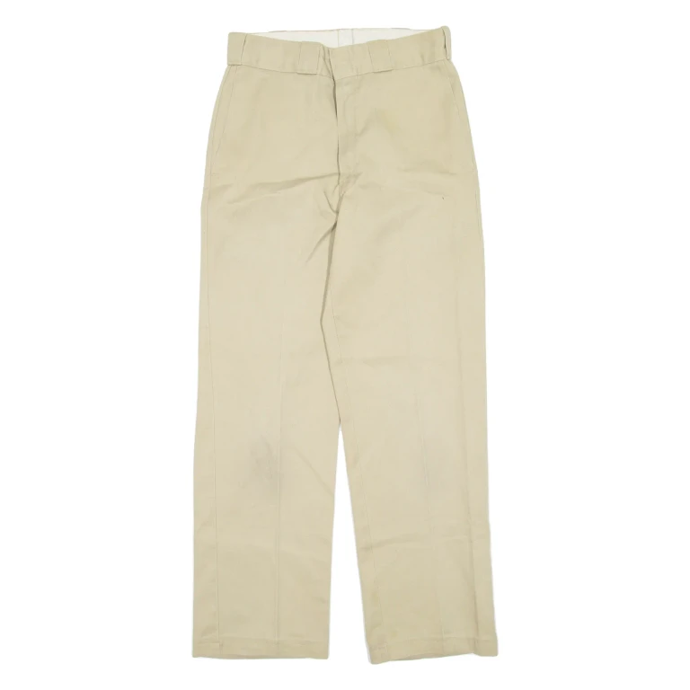 DICKIES Womens Trousers Beige Regular Straight W30 L28