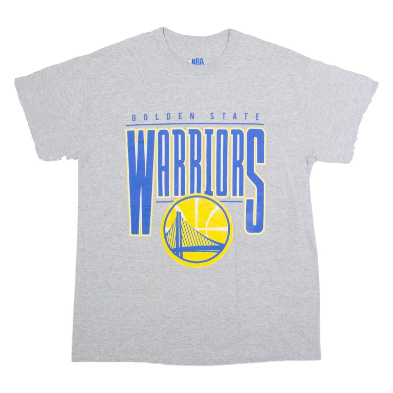 NBA Golden State Warriors Mens T-Shirt Grey USA Crew Neck M