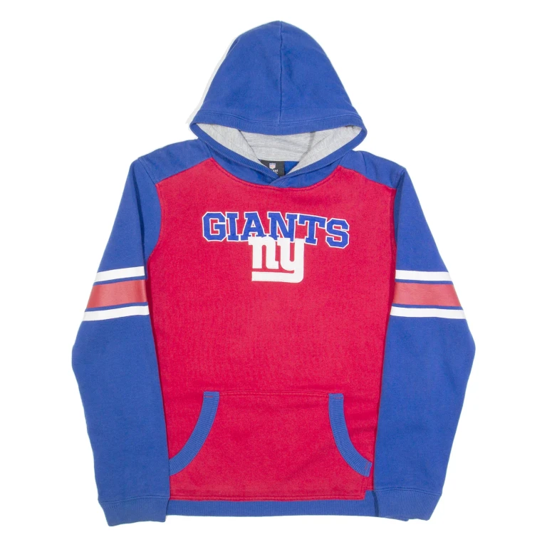 NBA New York Giants Mens Blue Hoodie USA M