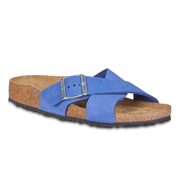 Women's Siena Nubuck Leather Azure Blue Sandals