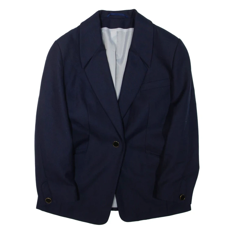 Womens Blazer Jacket Blue L