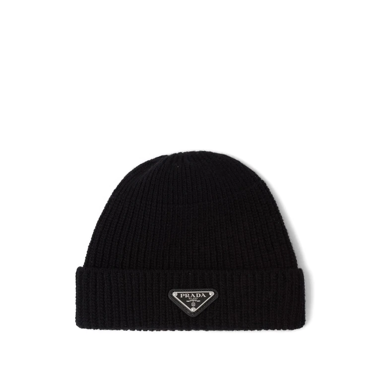 PRADA Virgin wool Beanie Hat Male L