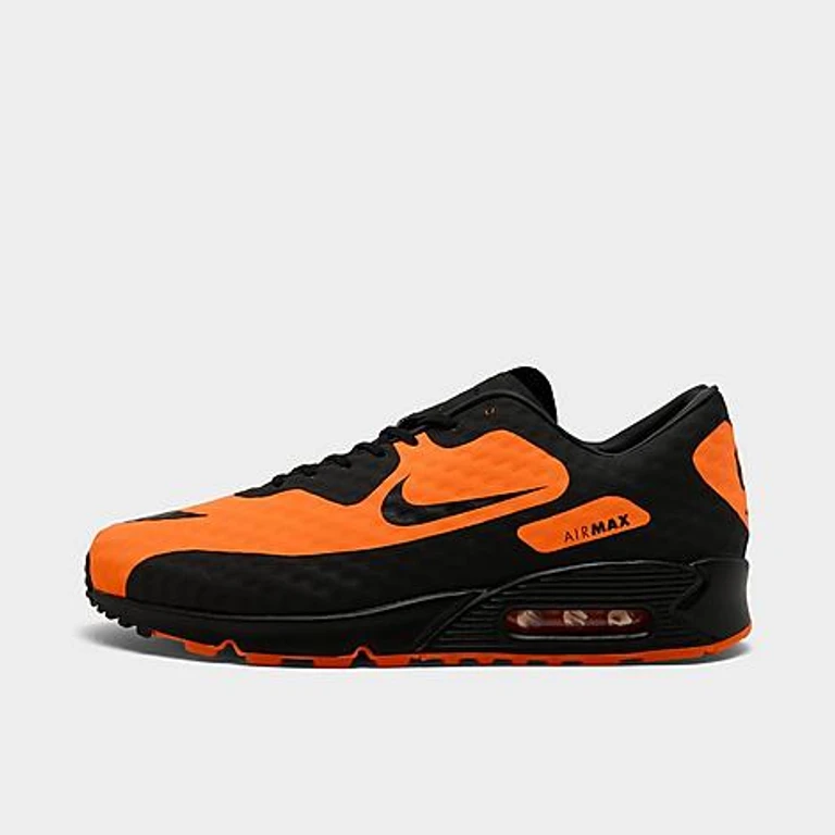 Nike Men's Air Max 90 SE Hypervenom Casual Shoes in Bright Citrus/Black/Total Orange Size: 7.5