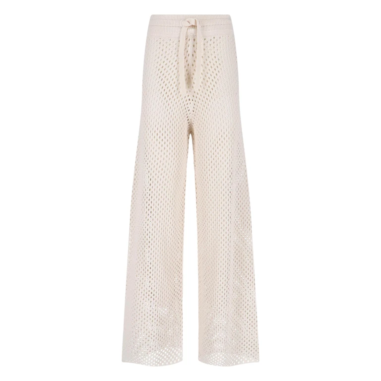 Trousers White Cotton - Women