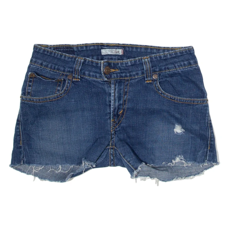 LEVI'S 542 Womens Denim Shorts Blue M W32