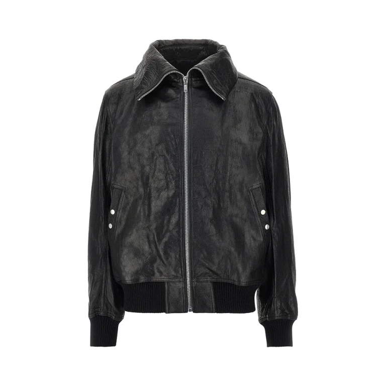 'Dracuflight' leather bomber jacket Man 50