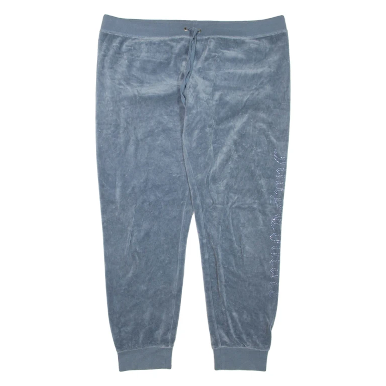 JUICY COUTURE Womens Joggers Blue Tapered XL W38 L30