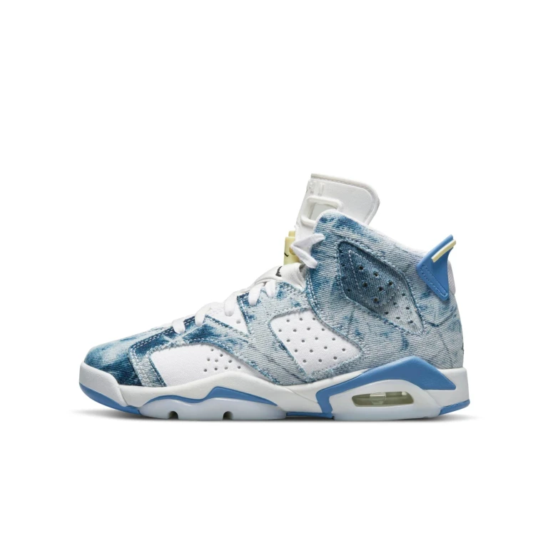 Youth Retro 6 Gs 'Washed Denim' Sneakers