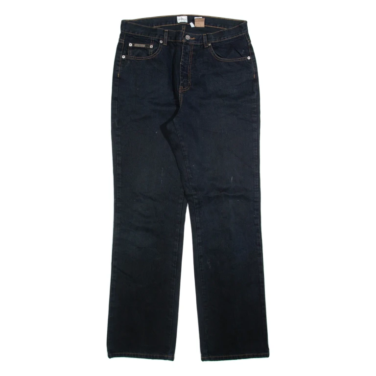 CALVIN KLEIN JEANS Womens Jeans Black Regular Straight W32 L33