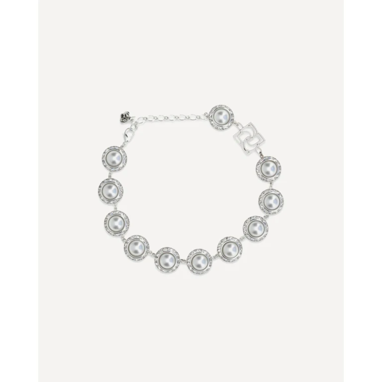 Pearl and crystal Necklace Female UNI