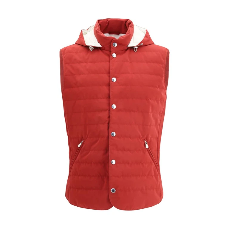 Brunello Cucinelli Multicolor Polyester Sleeveless Jacket Clothing - Men