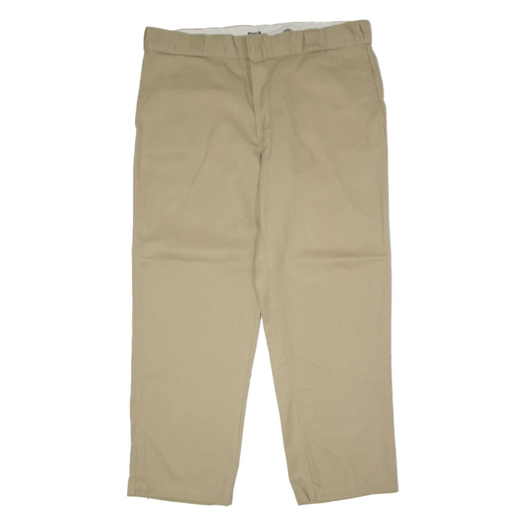 DICKIES 874 Flex Workwear Mens Twill Trousers Beige Regular Straight W40 L30