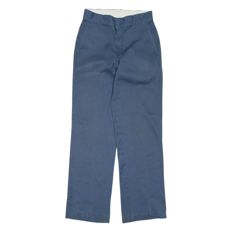 DICKIES Mens Trousers Blue Regular Straight W28 L32