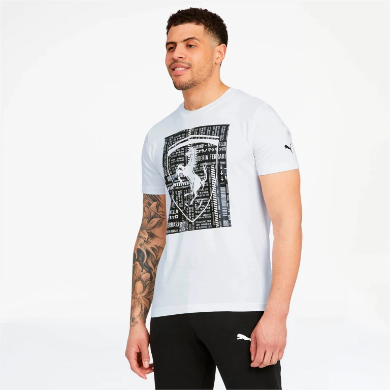 Men's Sf Ferrari Big Shield Tee T-Shirts