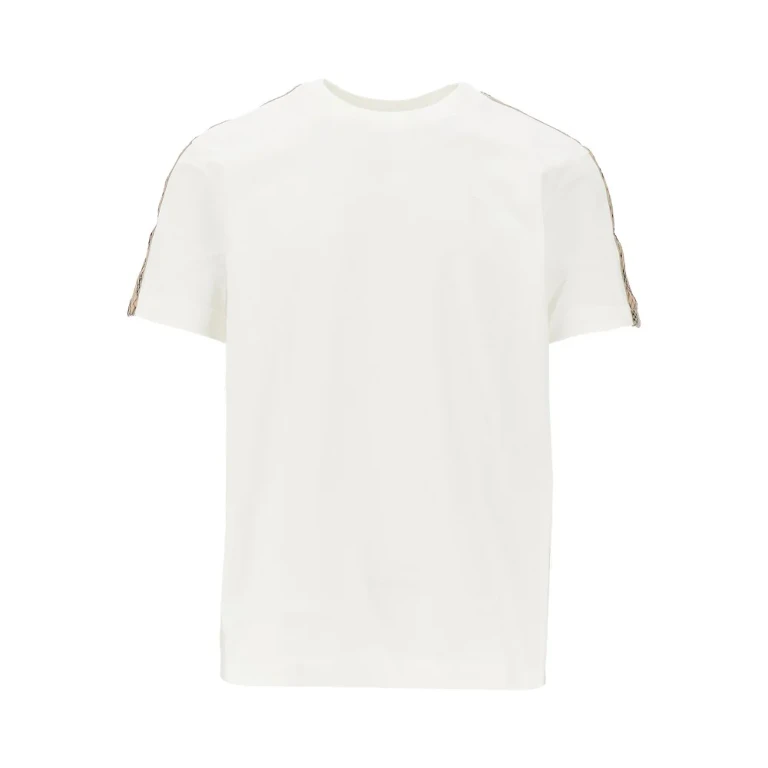 Camiseta Burberry para hombre con detalles de cuadros