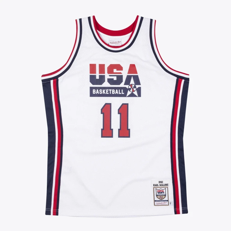 Men's NBA Authentic Jersey Usa 1992 Karl Malone Jerseys