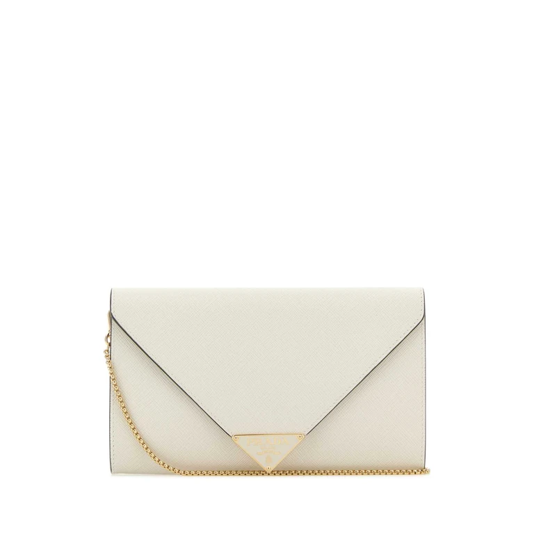 Prada Ivory Leather Mini Crossbody Bag Talco N Borse A Tracolla - Women