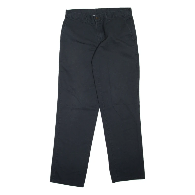 DICKIES Workwear Mens Trousers Black Regular Tapered W31 L32