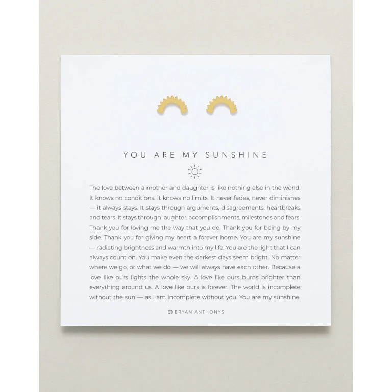 You Are My Sunshine Earrings