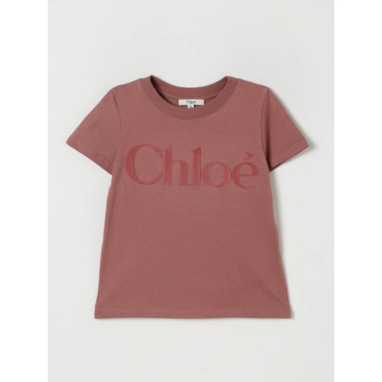 CHLOÉ T-Shirt Kids color Brown (C2065247K)