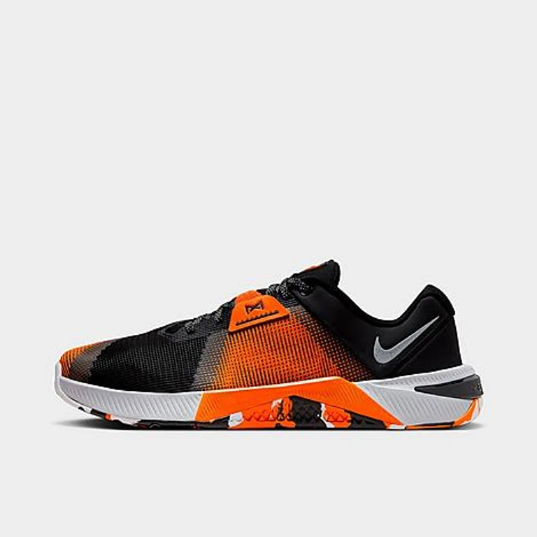 Nike Men's Metcon 10 Training Shoes in Black/Safety Orange/Wolf Grey Size: 6.0